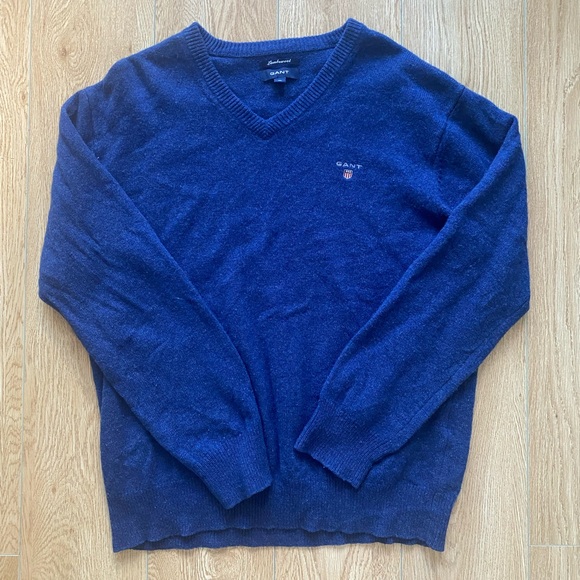 Mens navy Gant lambwool knitwear size XL - Picture 2 of 4